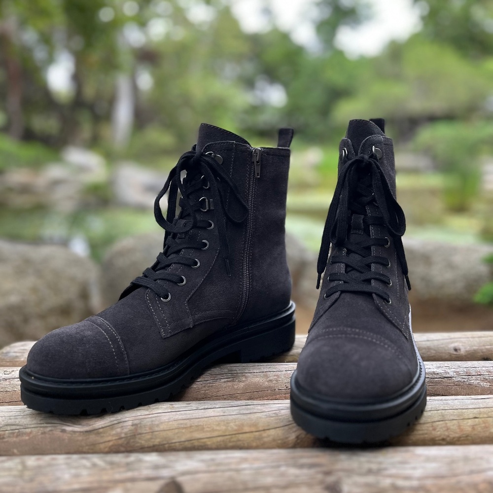 Andre Assous Farah Suede Combat Boot size 8.5